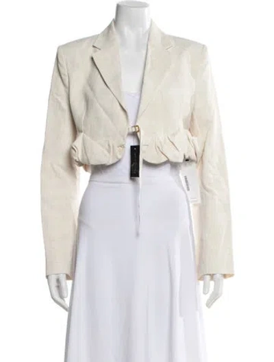 Pre-owned Jacquemus Linen Blazer W/ Tags In Neutral