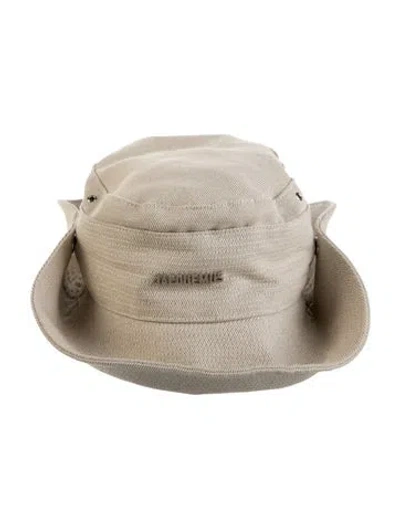 Pre-owned Jacquemus Linen Blend Bucket Hat In Neutral