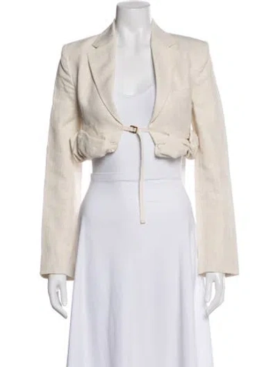 Pre-owned Jacquemus Linen Bolero In Neutral
