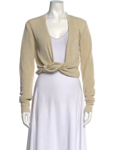 Pre-owned Jacquemus Linen Cowl Neck Sweater In Neutral