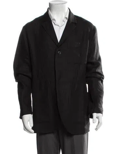 Pre-owned Jacquemus Linen Jacket In Black
