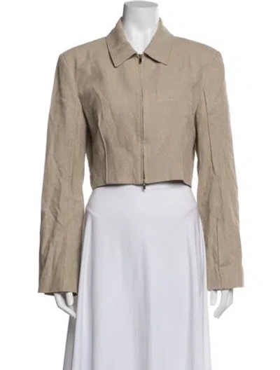 Pre-owned Jacquemus Linen Jacket In Neutral
