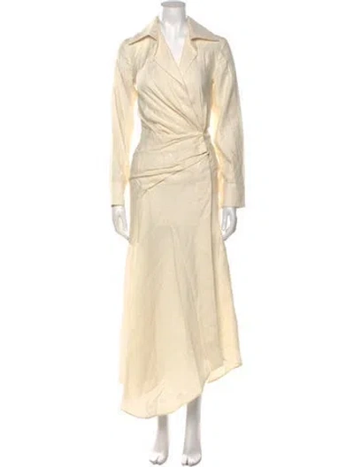 Pre-owned Jacquemus Linen Long Dress In Neutral