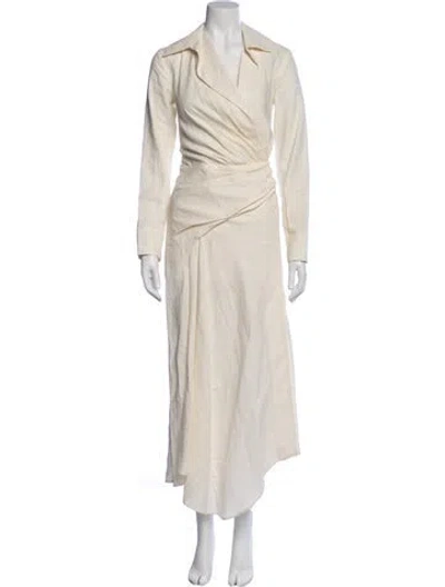 Pre-owned Jacquemus Linen Long Dress In Neutral