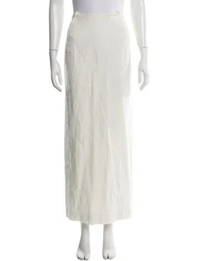 Pre-owned Jacquemus Linen Long Skirt In Neutral