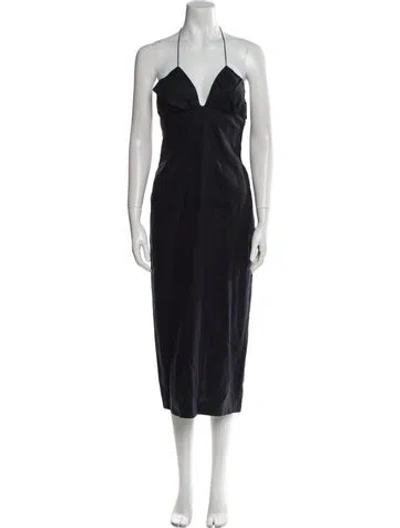 Pre-owned Jacquemus Linen Midi Length Dress In Blue