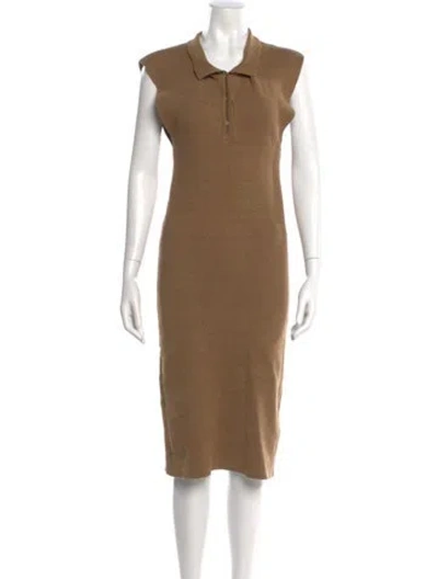 Pre-owned Jacquemus Linen Midi Length Dress In Neutral
