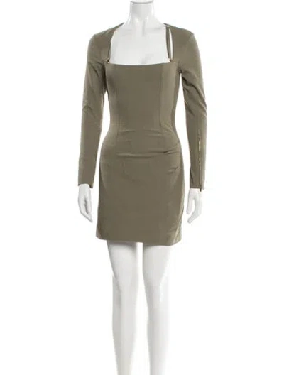 Pre-owned Jacquemus Linen Midi Length Dress W/ Tags In Green