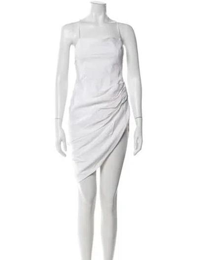 Pre-owned Jacquemus Linen Mini Dress In Blue