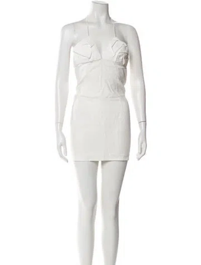 Pre-owned Jacquemus Linen Mini Dress In Neutral