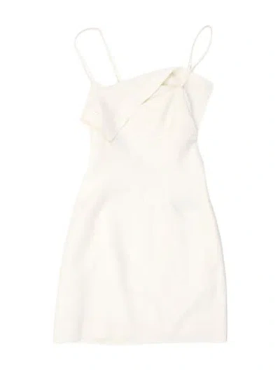 Pre-owned Jacquemus Linen Mini Dress In Neutral