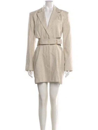 Pre-owned Jacquemus Linen Mini Dress In Neutral