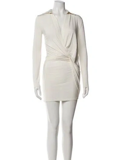 Pre-owned Jacquemus Linen Mini Dress In Neutral