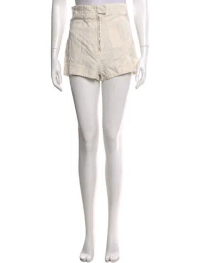 Pre-owned Jacquemus Linen Mini Shorts In Neutral