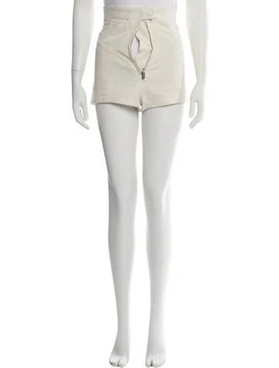 Pre-owned Jacquemus Linen Mini Shorts In Neutral