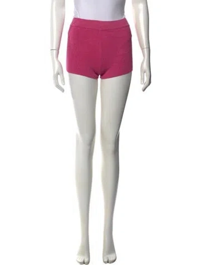 Pre-owned Jacquemus Linen Mini Shorts In Pink