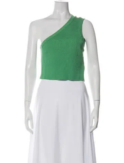 Pre-owned Jacquemus Linen One-shoulder Crop Top In Multi