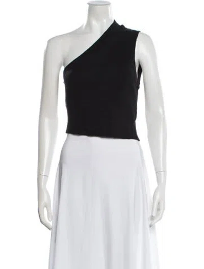 Pre-owned Jacquemus Linen One-shoulder Crop Top W/ Tags In Gray