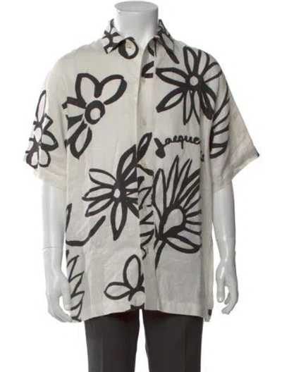 Pre-owned Jacquemus Linen Printed Shirt In Neutral
