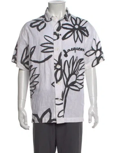 Pre-owned Jacquemus Linen Printed Shirt In Neutral