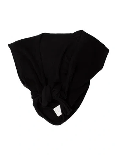 Pre-owned Jacquemus Linen Strapless Crop Top In Black