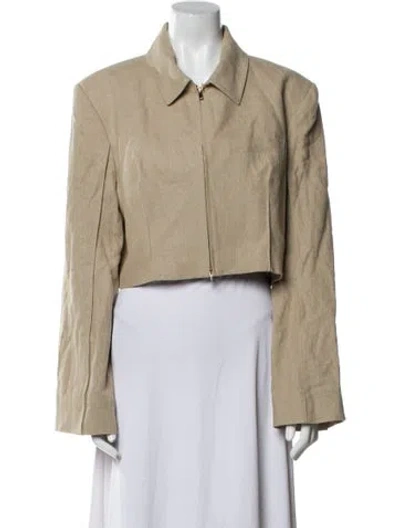 Pre-owned Jacquemus Linen Striped Bolero W/ Tags In Neutral