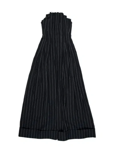 Pre-owned Jacquemus Linen Striped Jumpsuit In Blue