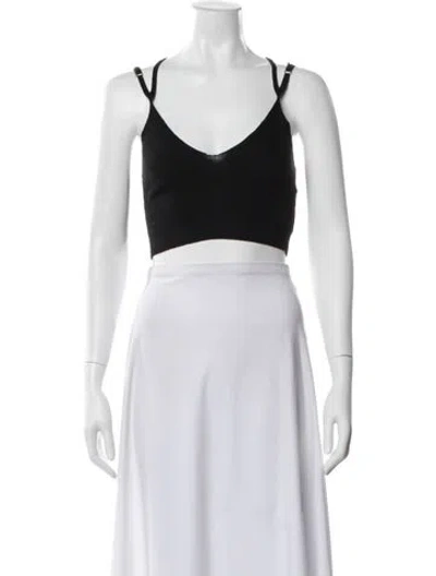 Pre-owned Jacquemus Linen V-neck Crop Top In White