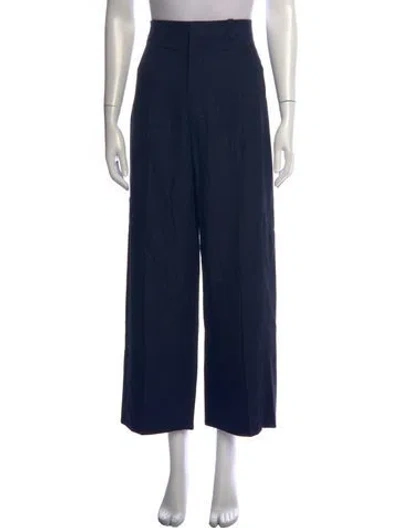 Pre-owned Jacquemus Linen Wide Leg Pants In Blue