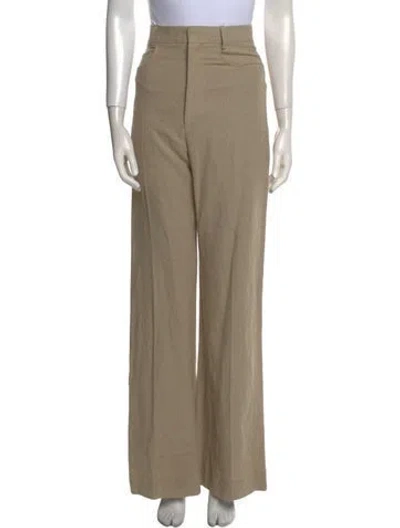 Pre-owned Jacquemus Linen Wide Leg Pants W/ Tags In Neutral