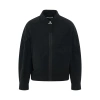 Jacquemus Black Zip-up Jacket With Tonal Logo Embroidery In Polyamide Man