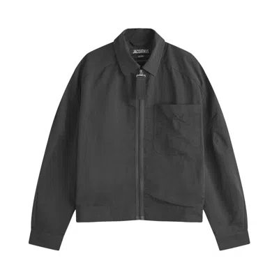 Pre-owned Jacquemus Linu Zip Head Jacket 'black' | Men's Size 46