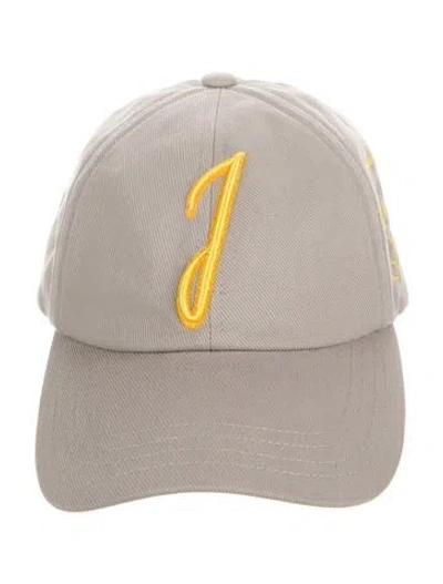 Pre-owned Jacquemus Logo Baseball Cap In Gray