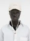 Jacquemus Women Artichaut Baseball Cap With Distressed Brim In White
