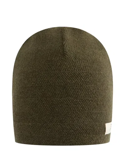 Jacquemus Logo Beanie Hat In Brown