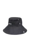 Jacquemus Cotton Hats In Black
