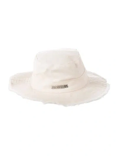 Pre-owned Jacquemus Logo Bucket Hat In Neutral
