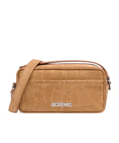 Jacquemus Logo Camera Bag In Brown