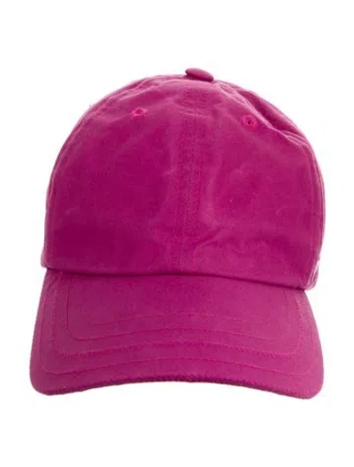 Pre-owned Jacquemus Logo Canvas Hat In Pink