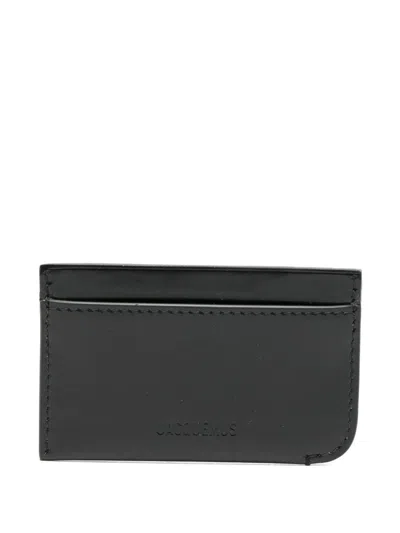 Jacquemus Logo Card Holder In Black