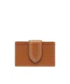 Jacquemus Le Porte-carte Bambino Flap Card Holder In Brown