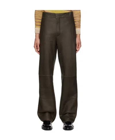 Jacquemus Logo Casual Pants In Black