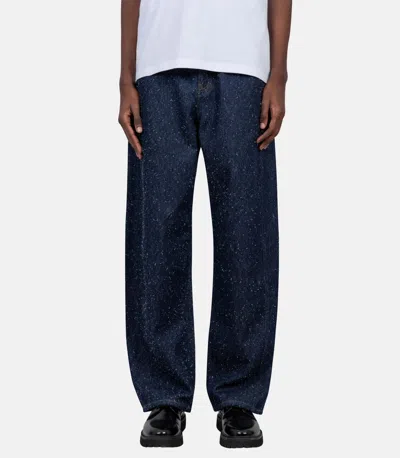 Jacquemus Logo Casual Pants In Blue