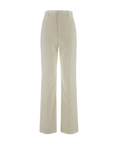 Jacquemus Logo Casual Pants In Nude
