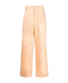 Jacquemus Logo Casual Trousers In Nude