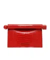 Jacquemus Logo Clutch In Red