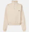 Jacquemus Logo Cotton Jersey Sweatshirt In Brown