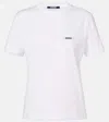Jacquemus Logo Cotton Jersey T-shirt In White