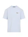 Jacquemus Mens Light Blue Le T-shirt Logo-tab Cotton T-shirt Xl In Blue