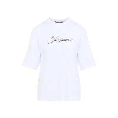 Jacquemus Logo Cotton T-shirt In White